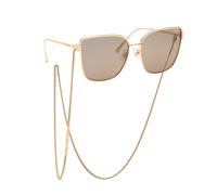 Chopard IKCHG67 300X Woman Sunglasses Metal Gold Brown Squared Anti-glare