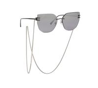 Chopard IKCHL54 I86X Woman Sunglasses Metal Grey Smoke Squared Anti-glare Shaded