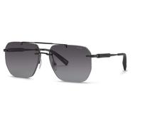 Chopard Man SCHL53 672 Sunglasses Metal Gold Smoke Squared Anti-glare Shaded