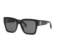 Chopard SCH406 700 Woman Sunglasses Acetate Black Smoke Squared Anti-glare