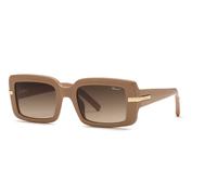 Chopard SCH413M 0NUD Woman Sunglasses Acetate Brown Brown Squared Anti-glare Nuanced