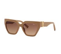 Chopard SCH415M 0NUD Woman Sunglasses Acetate Brown Brown Squared Anti-glare Nuanced