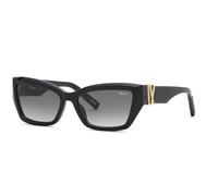 Chopard SCH416M 700 Woman Sunglasses Acetate Black Smoke Squared Anti-glare Nuanced