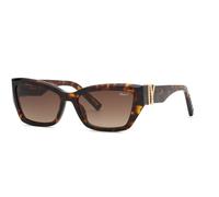 Chopard SCH416S 04BL Woman Sunglasses Acetate Havana Brown Squared Anti-glare Nuanced