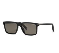 Chopard SCH427 703P Man Sunglasses Acetate Black Smoke Squared Anti-glare
