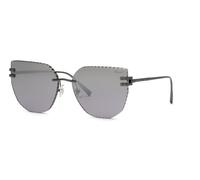 Chopard SCHL54M I86X Woman Sunglasses Metal Grey Smoke Squared Anti-glare Shaded