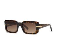 Chopard Woman SCH413M 04BL Sunglasses Acetate Havana Brown Squared Anti-glare Nuanced
