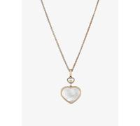 Chopard Womens 18-carat Rose Gold Happy Hearts 18ct Rose-gold, 0.05ct Diamond and Mother-of-pearl Pendant