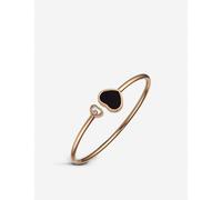 Chopard Womens 18 Carat Rose Gold Happy Hearts 18ct Rose-gold, Onyx and Diamond Bangle Bracelet M