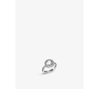 Chopard Womens 18-carat White Gold Happy Diamonds Icons 18ct White-gold and 0.19ct Brilliant-cut Diamond Ring 55mm