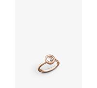 Chopard Womens Rose Gold Happy Diamonds Icons 18ct Rose-gold and 0.05ct Diamond Ring 54mm