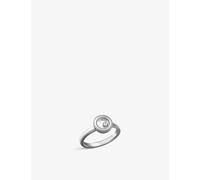 Chopard Womens White Gold Happy Diamonds 18ct White-gold and 0.05ct Diamond Ring 53mm