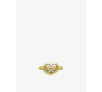 Chopard Womens Yellow Gold Happy Diamonds Icons 18ct Yellow-gold and 0.15ct Diamond Ring 53mm