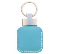 [CHOPIKA] Case for Airtag/Tile Mate/Eufy Security SmartTrack Link Protective Leather Case Keychain Holder Leather Key Ring Case Cover Accessories(Blue)