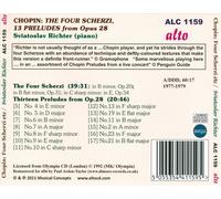 CHOPIN: 4 SCHERZI & 13 PRELUDES FROM OP. 28 NEW CD