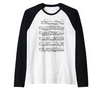 Chopins Revolutionary Etude Piano Pianist Raglan Baseball Tee