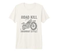 Chopper Motorcycle Road Kill Highway Style Vintage Biker Premium T-Shirt