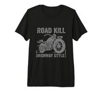 Chopper Motorcycle Road Kill Highway Style Vintage Biker Premium T-Shirt