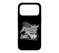 Chopper Motorcycle with American Flag Patriotic Biker Design Case for iPhone 17 Pro Max