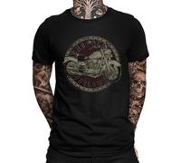 Chopper Outlaws Men's T-Shirt for Bikers, Motorcyclists, black, XXL