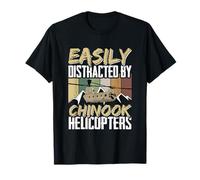 Chopper Pilot Military Aviation CH-47 Chinook Helicopter T-Shirt