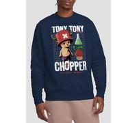 Chopper Schematic Sweatshirt, Navy One Piece Navy S