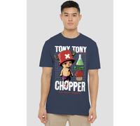 Chopper Schematic T-Shirt, Heather Navy One Piece Navy S