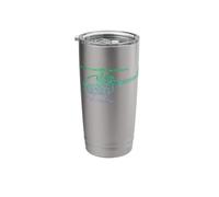 Chopper Silhouette Graphic Pilot Flying Aviation Helicopter Stainless Steel Insulated Tumbler