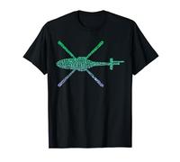 Chopper Silhouette Helicopter Pilot Shirt | Boys Helicopter T-Shirt