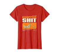 Chopper T-Shirt, Women, Red, 3X-Large