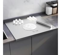 Chopping Board 316 Stainless Steel,Chopping Boards for Kitchens,Worktop Saver,Cutting Board,Butchers Block,Large Chopping Board for Carving Meat,Cutting Vegetables,Cheeses and Bread (100 * 58cm)