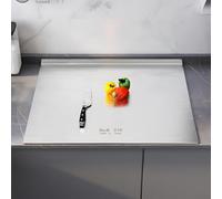 Chopping Board 316 Stainless Steel,Chopping Boards for Kitchens,Worktop Saver,Cutting Board,Butchers Block,Large Chopping Board for Carving Meat,Cutting Vegetables,Cheeses and Bread (40 * 30cm)