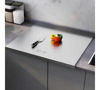 Chopping Board, 316 Stainless Steel, Stainless Steel Worktop Made of Various Sizes, Cutting Board, Large Chopping Board, Breakfast Board for Kitchen, Bar, Restaurants (50 x 40 cm)