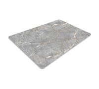 Chopping Board-Catering Cutting Set-Kitchen Board-Glass Worktop Savers-Sink Chopping Board-Large-Worktop Protectors Heat Resistant-Marble Effect Grey (Design 13, 52 x 30 cm (Pack of 1))