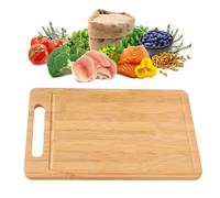 Chopping Board, Cutting Board, Bread Board, Reversible Chopping Board for Use On The Home Kitchen Table, Bamboo Cutting Board for Cutting Breads, Vegetables, Cheeses, 30.5CM x 20CM x 1.2CM