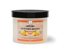 Chopping Board Finish Wax (32oz) by CLARK'S - Enriched with Lemon & Orange Oils - Woodworker - Restaurant Size - Chopping Block Wax