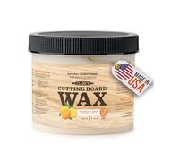 Chopping Board Finish Wax (32oz) by CLARK'S - Enriched with Lemon & Orange Oils - Woodworker - Restaurant Size - Chopping Block Wax