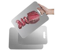 Chopping Board for the Kitchen, 3-Piece Double-Sided Kitchen Accessories, Chopping Board and Serving Plate, for Meat, Fruit, Cheese, Home, Apartment, Restaurant, Dorm, Camping