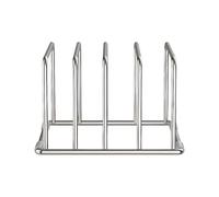 Chopping Board Holder - Stainless Steel Cutting Board Storage Rack | Compact Boards Holder Stand | Book And Notebook Storage Rack | For Home Kitchen Books Files Cookware Pans