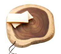 Chopping Board - Irregular Shape Block | Thickness 2.5 cm Irregular Circle Double-Sided Chopping Boards for Cold Meats | for Fruit Cold Cuts Cheese Home Service and Apartment