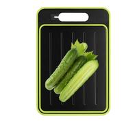 Chopping Board, Multi-Purpose Cutting Board, 12.24x8.26in Anti-Slip Design, Strong Aluminum Base, Leak Proof Tray, Easy to Clean for Cooking, Kitchen, House, Apartment, Counter Use