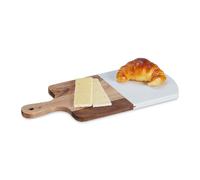 Chopping Board Rectangular Wood Marble Cutting Mat Slicing Serving Food 38x18cm