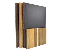 Chopping Board remarkably Resembling a Book, Complete with a Storage Rack, Wooden Chopping Board Set of 3, Butcher Block Wooden Trays for Meat, Fruit Vegetable and Cheese, Stain Resistant Safe
