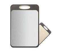 Chopping Board | Stainless Steel Double-Sided, Metal Cutting Boards For Kitchen - For Home Apartment Restaurant Countertop Charcuterie Meat Fruit Food