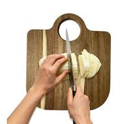 Chopping Boards for the Kitchen - Large Wooden Chopping Board, Non-Slip Decorative Chopping Boards in Pocket Shape, Carving Board | For Preparing Barbecue Dishes at Home, Preparing V