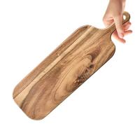 Chopping Boards for the Kitchen - Wooden Chopping Boards with Handle, Reversible Serving Plates, Meat Plate for Commercial, Camping, Restaurant