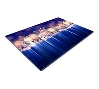 Chopping Boards | Glass Worktop Savers | Worktop Protectors Heat Resistant | Catering Chopping Boards | Chopping Boards Glass | Over The Sink Chopping Board | Large | Purple Blue Glitter Effect