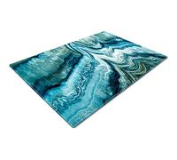 Chopping Boards | Glass Worktop Savers | Worktop Protectors Heat Resistant | Catering Chopping Boards | Chopping Boards Glass | Over The Sink Chopping Board | Large | Teal White Design