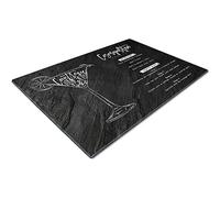 Chopping Boards | Glass Worktop Savers | Worktop Protectors Heat Resistant | Catering Chopping Boards | Chopping Boards Glass | Over The Sink Chopping Board | Large | Cosmopolitan Cocktail