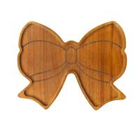 Chopping Boards | Wooden Bow-Shaped Serving Tray | Cute Serving Board for Snacks and Desserts | for Sweets, Appetizers, Meat, , Parties, Christmas, Birthdays, High